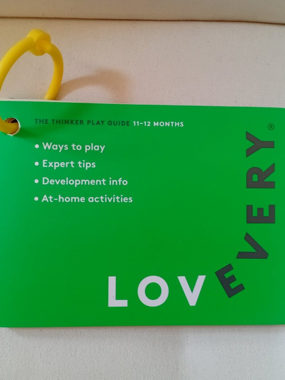 Lovery The Thinker Play Guide Booklet For Babies